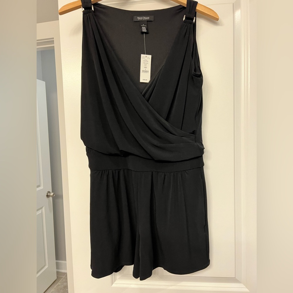 WHBM dressy black romper